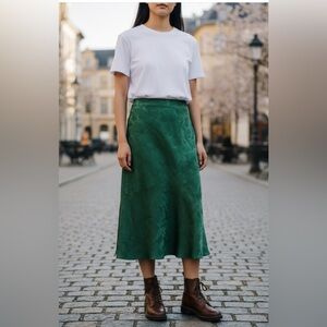 CEFINN SALONE ASYMMETRIC PEPLUM
MAXI SKIRT EMERALD GREEN SIZE 14UK/12US